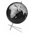 Mikado Slate Gray Ocean Desk Globe - European Decor